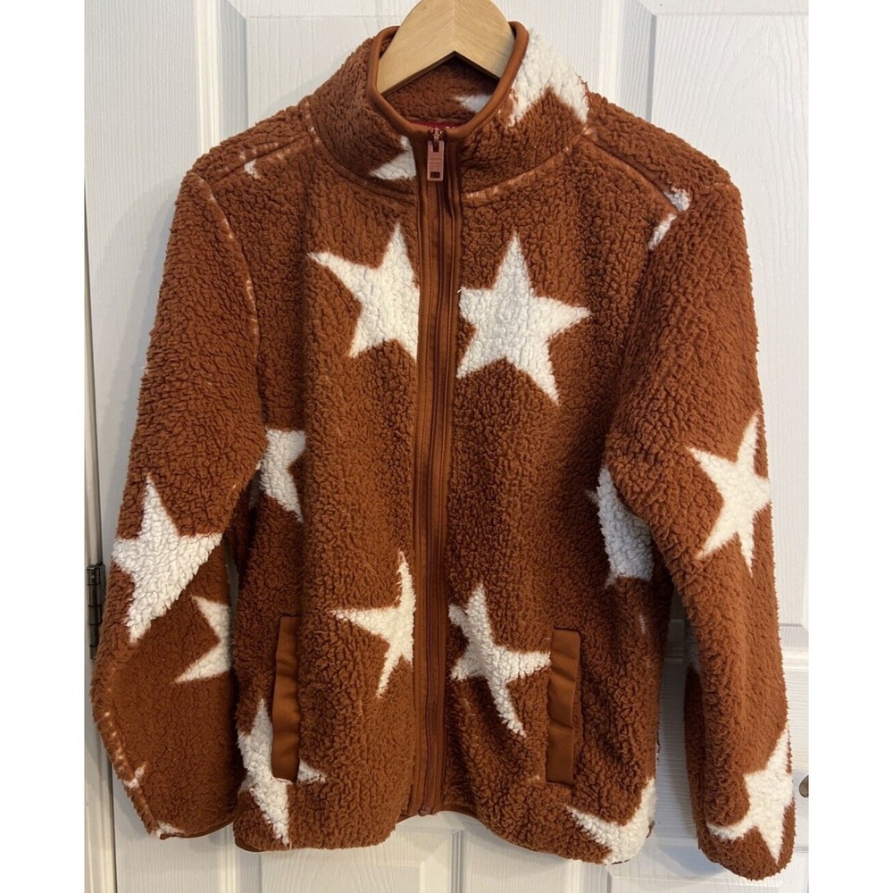 Canada Weather Gear Womens  Jacket size M brown and white stars